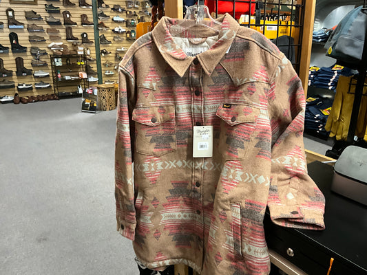 WRANGLER- LADIES QUILT LND FLNL SHACKET- 112353134