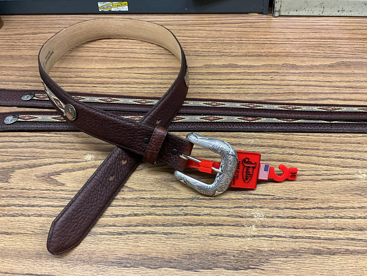 JUSTIN BELT- MENS “NORTHERN BISON”- C13655
