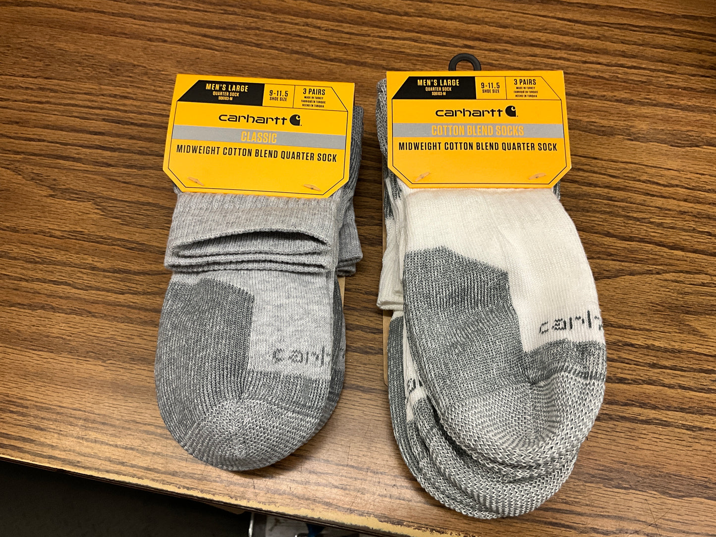 CARHARTT MENS COTTON BLEND QTR SOCK-SQ6103M