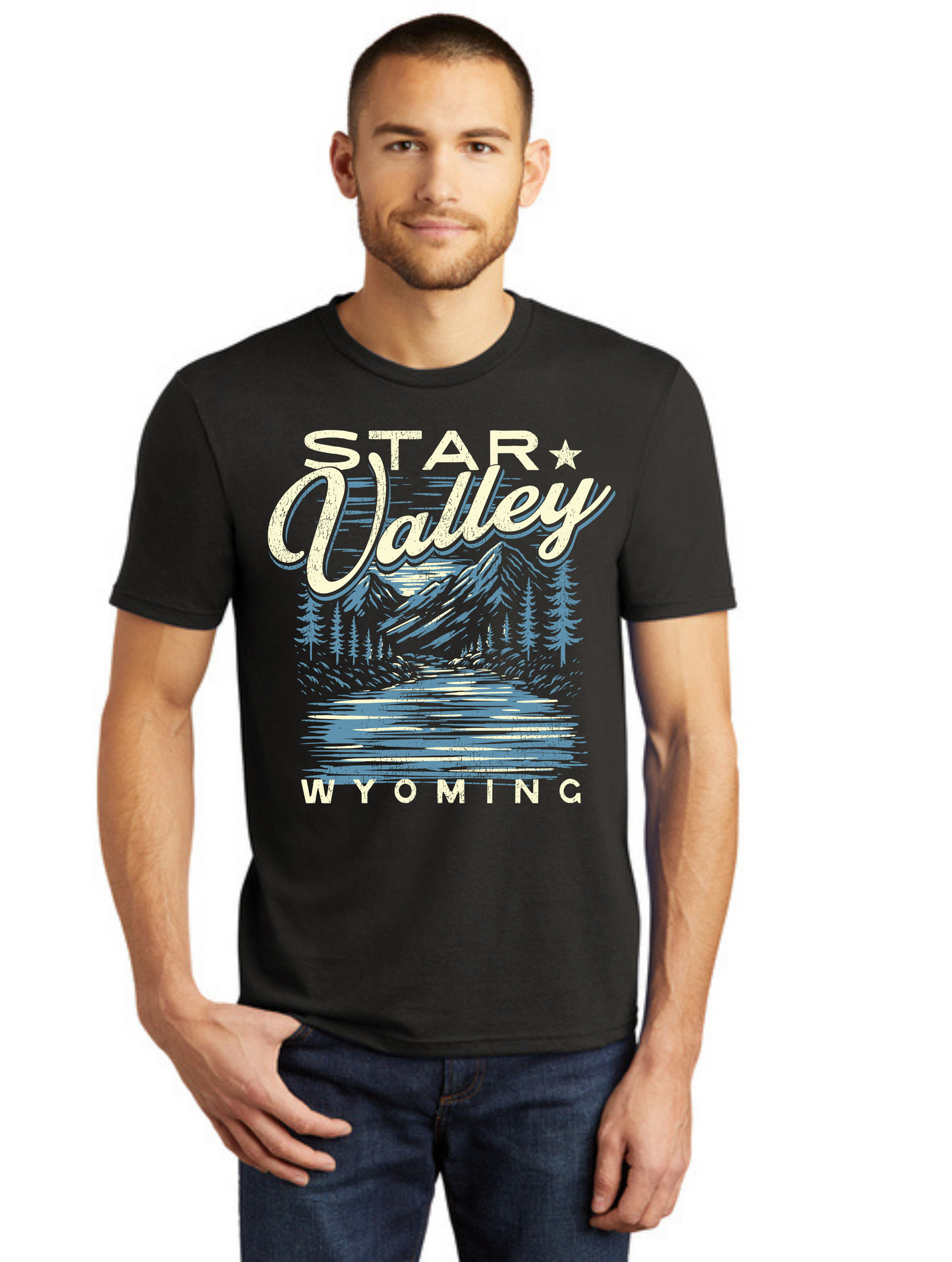 SwiftWear 307 Wyoming Collector T Shirt "Star Valley Wy River"