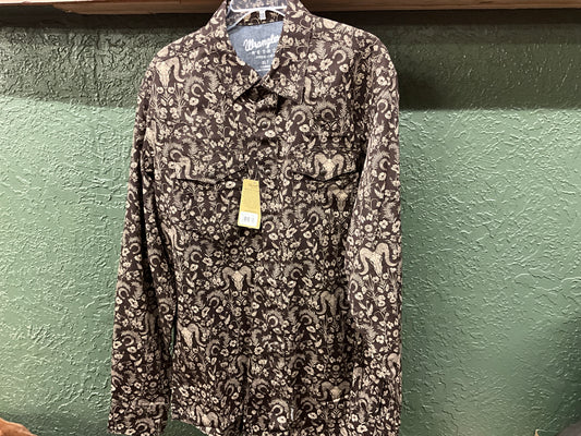 WRANGLER -MENS LSS RETRO WESTERN SHIRT- 112368220