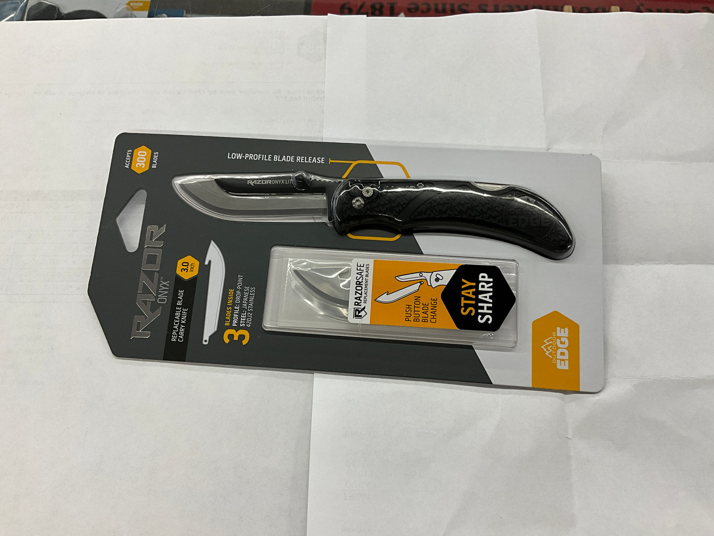OUTDOOR EDGE- RAZOR ONYX- OX-30C