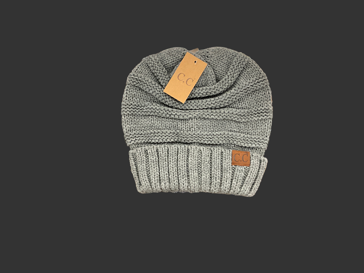 CC Slouchy Beanies Light Grey