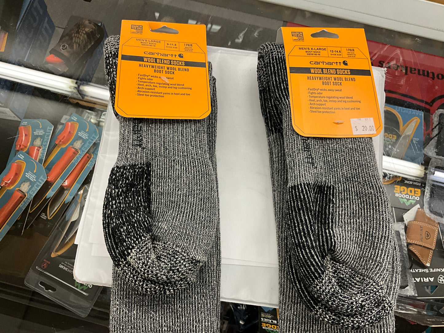 CARHARTT- MENS HEAVY WOOL BOOT SOCK-SB39150