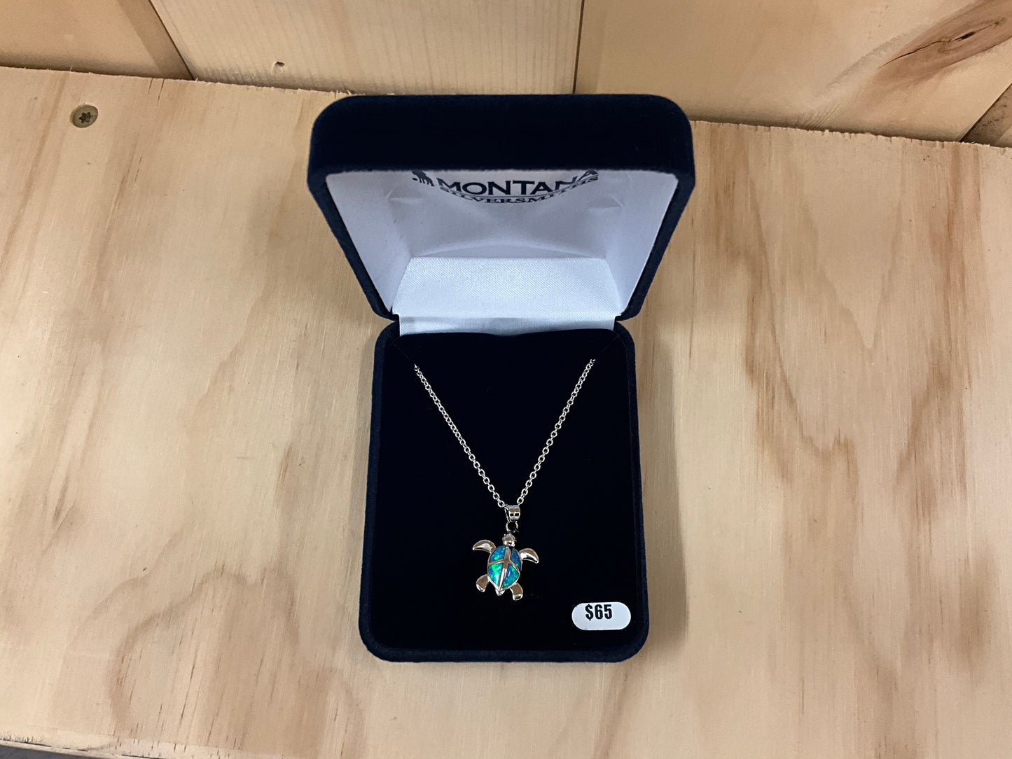 MONTANA SILVER- NECKLACE OPAL TURTLE-NC4125