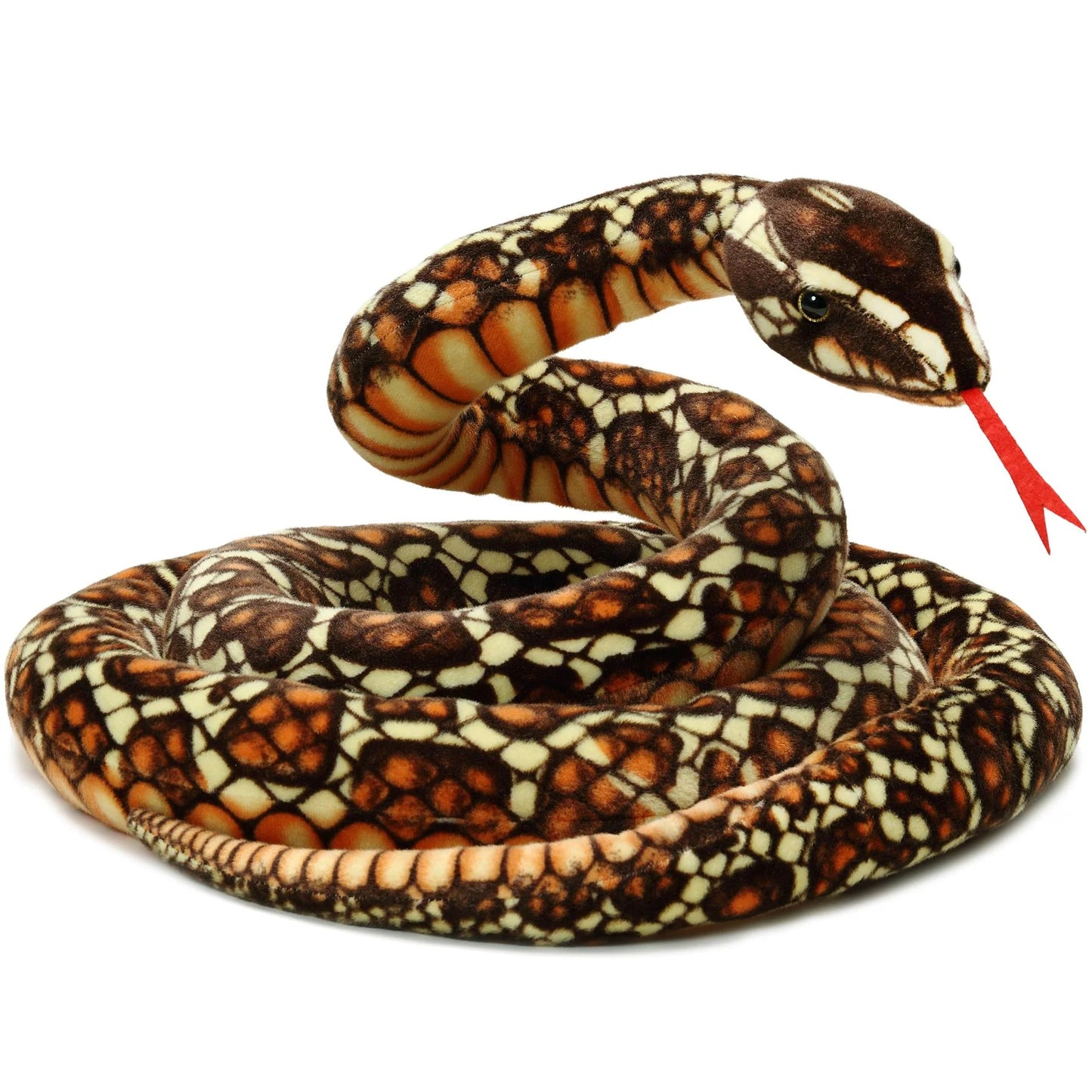 FAIRE Bernard The Brown Python | 114 Inch Stuffed Animal Plush | By TigerHart Toys
