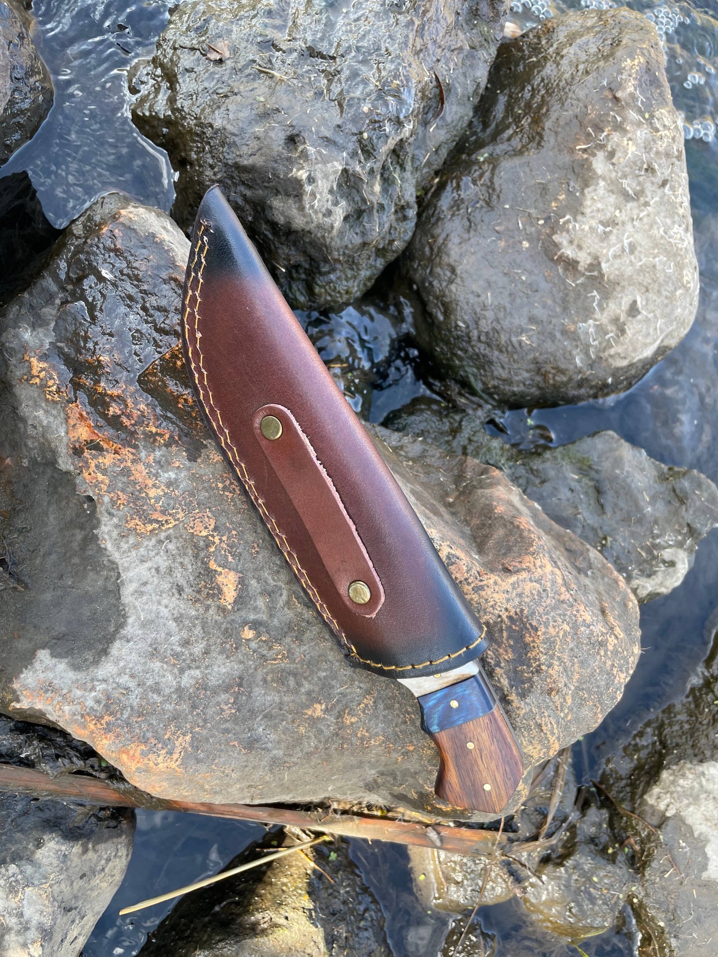 TITAN INT-DAMASCUS HUNTING KNIFE-TK-031