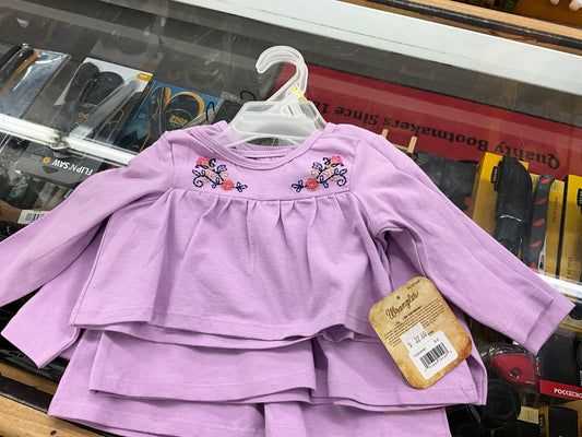 WRANGLER BABY CROP TOP WITH FLORAL EMBROIDERY-112318187