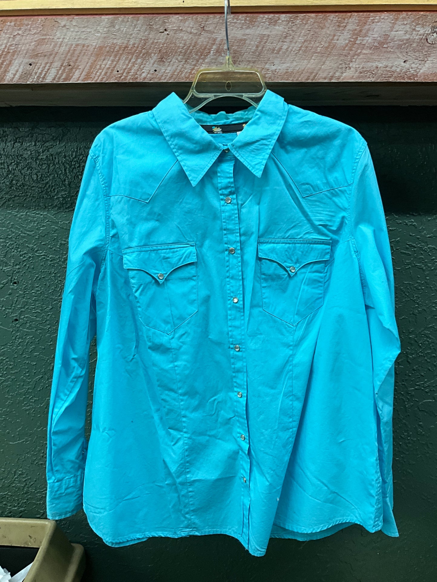 ROPER WOMEN'S LONG SLEEVE PERFORMANCE SOLID SNAP POPLIN - 03-050