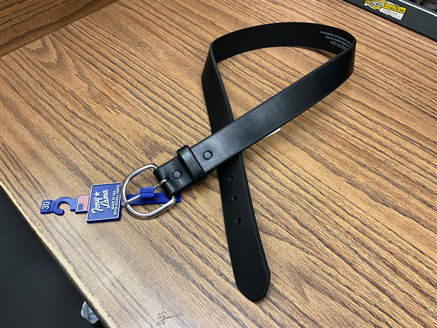 TONY LAMA MENS BELT, BLUE LIGHT SPECIAL- K1303