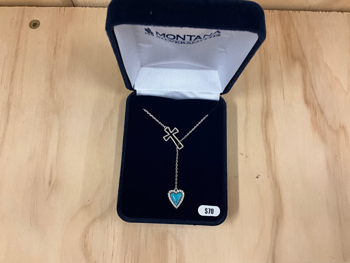 MONTANA SILVER- ANCHORED LOVE/FAITH NECKLACE-NC6225