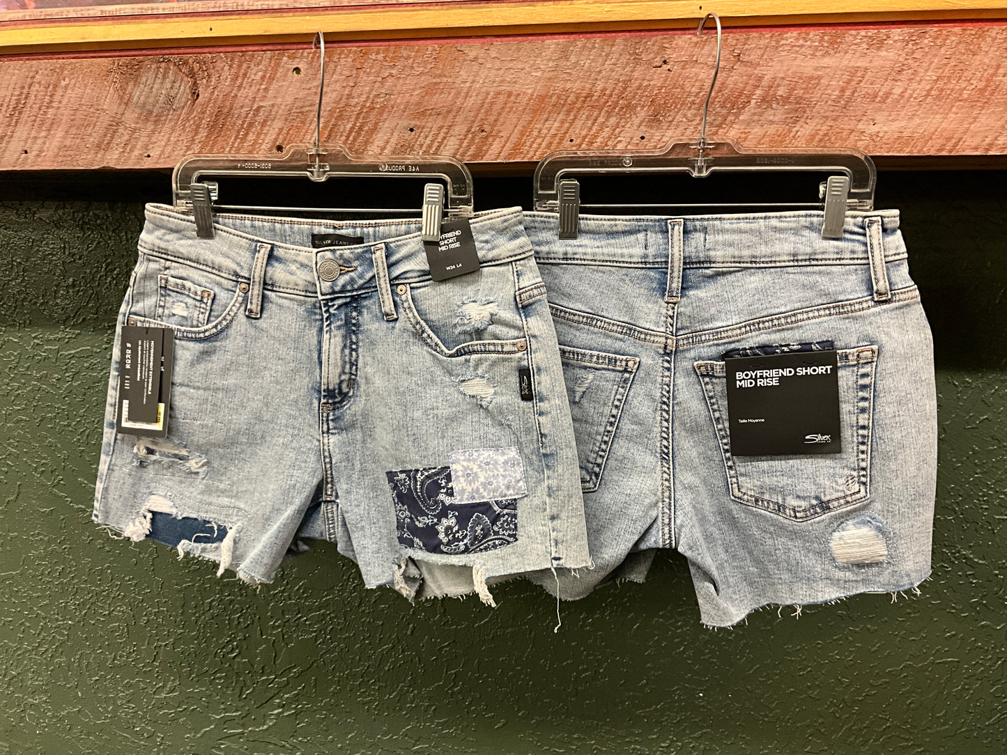 SILVERS- LADIES BOYFRIEND SHORTS-L53628EKC166
