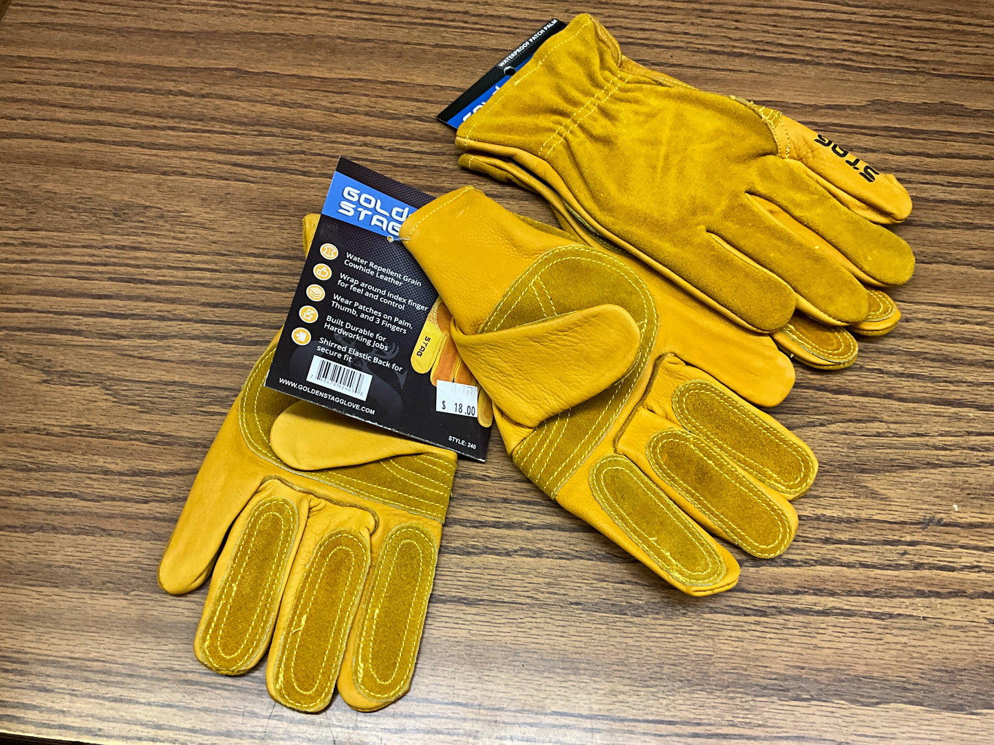 GOLDEN STAG WATERPROOF LEATHER WORK GLOVE- 240