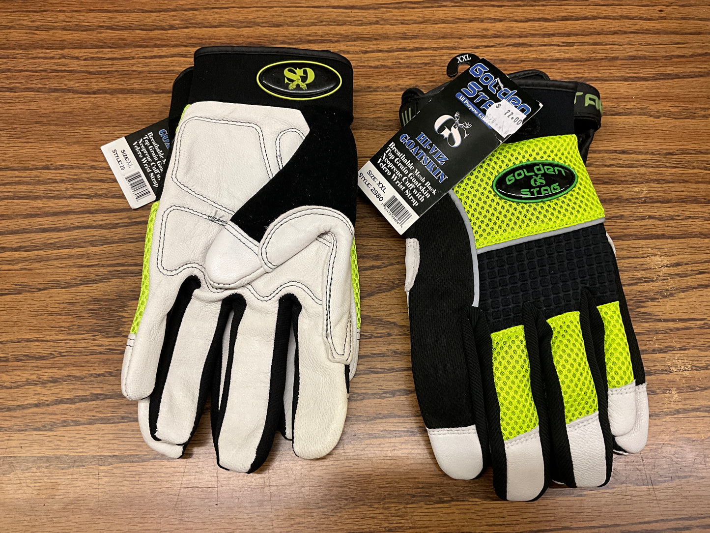 GOLDEN STAG- HI-VIS GOATSKIN GLOVES- 29
