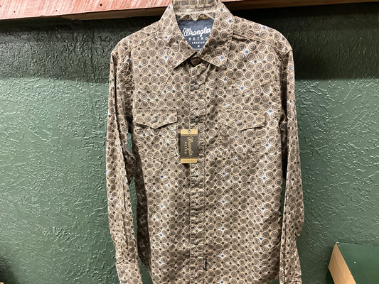WRANGLER- MENS LSS WESTERN SHIRT- 112352875
