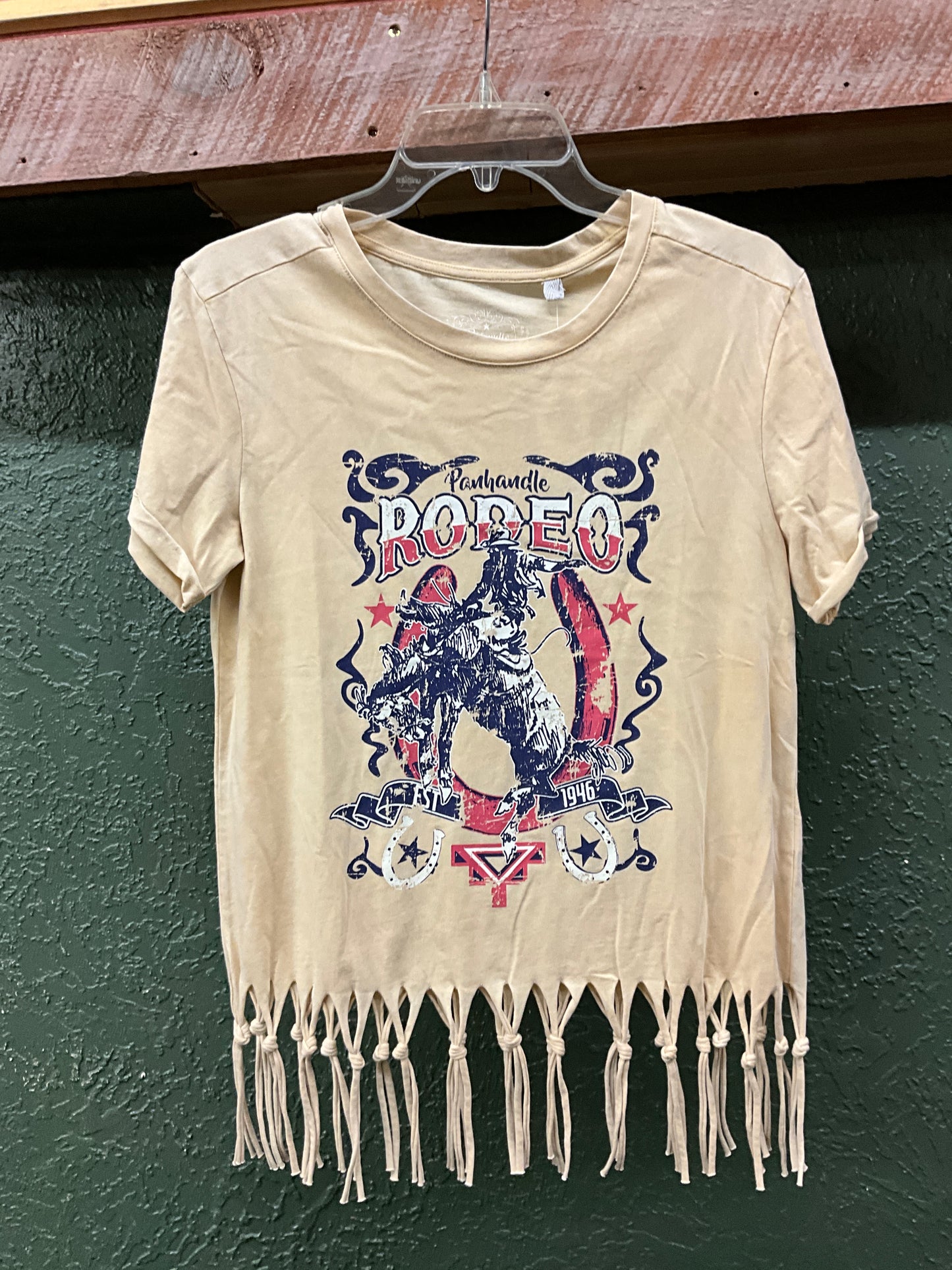 PANHANDLE WOMEN'S SHORT SLEEVE RODEO FRINGE TEE -LW21T03445