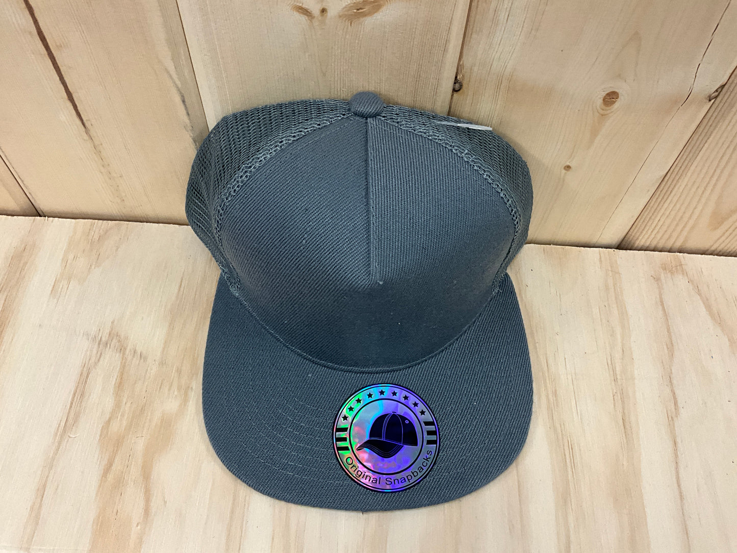 SNAPBACK FIVE PANEL FLAT BILL TRUCKER HAT - 6080M