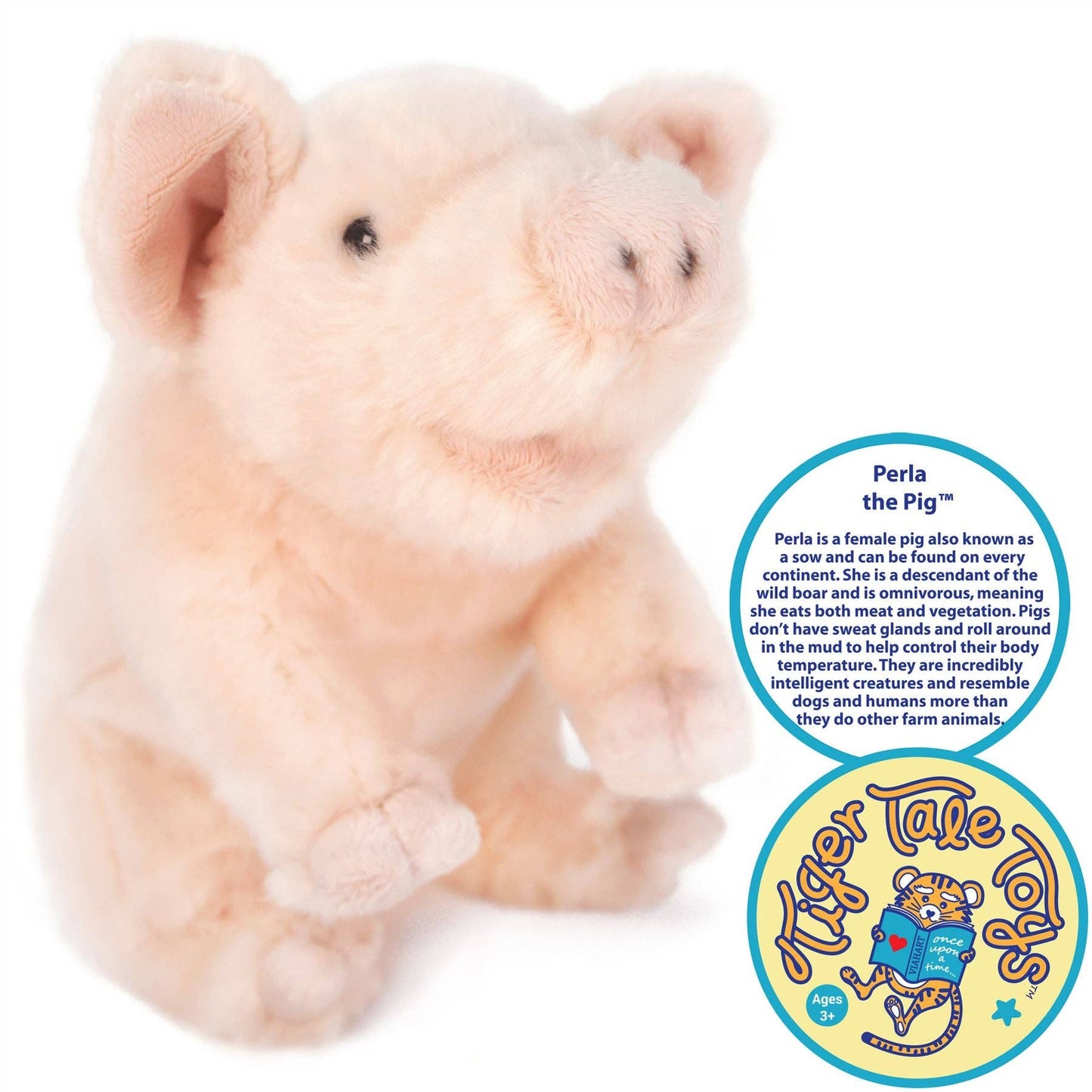 Viahart Perla The Pig | 11 Inch Stuffed Animal Plush