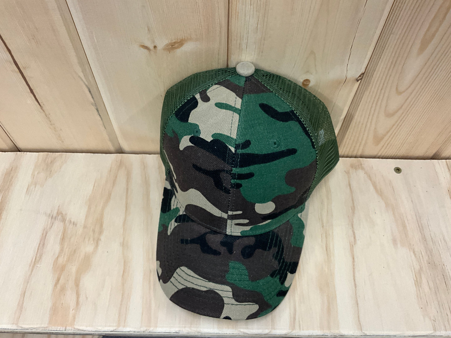 YUPOONG CLASSIC CAMO TRUCKER CAP SIX PANEL - 6606-YP