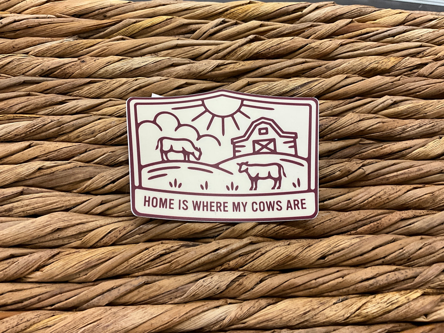 Home is where my cows are sticker - W0416891