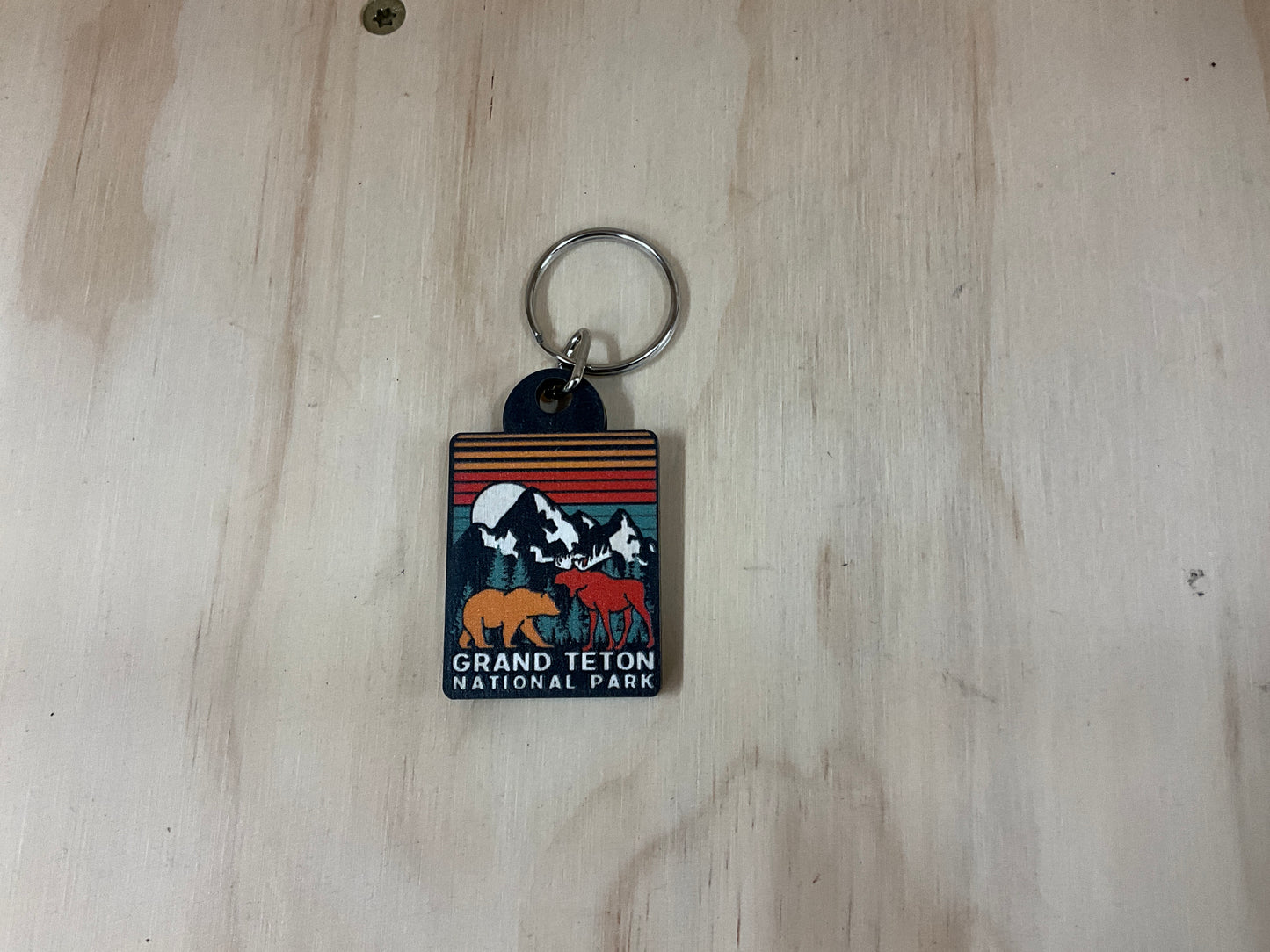 G54- WOOD KEY CHAIN- GTNP-08224