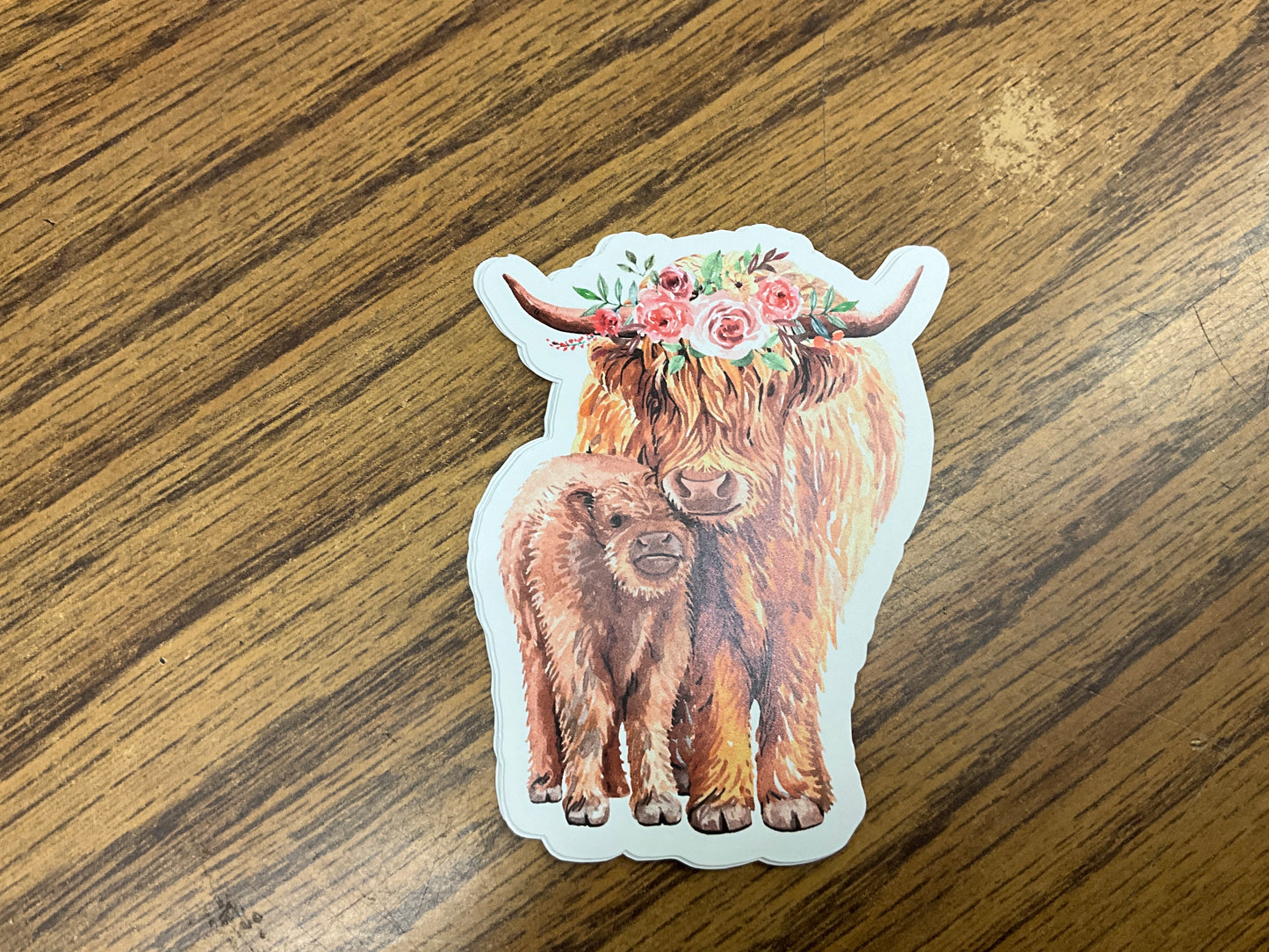 EXPRESSION DESIGN- STICKER, COW/ CALF- 7223