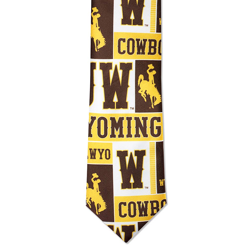 University of Wyoming Logo Mens Necktie