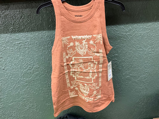 WRANGLER- LADIES WESTERN TANK-112361954