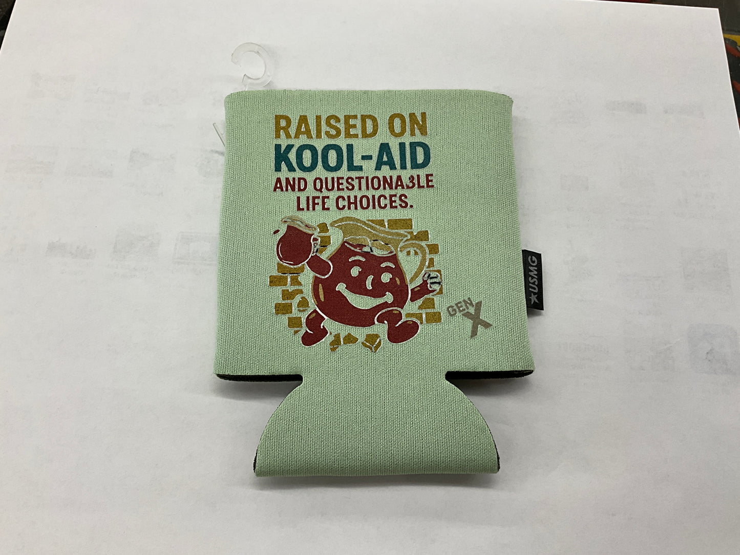 SWIFTWEAR Coozie Cold Drink Cooler. COO-GX-Raised on koolaid