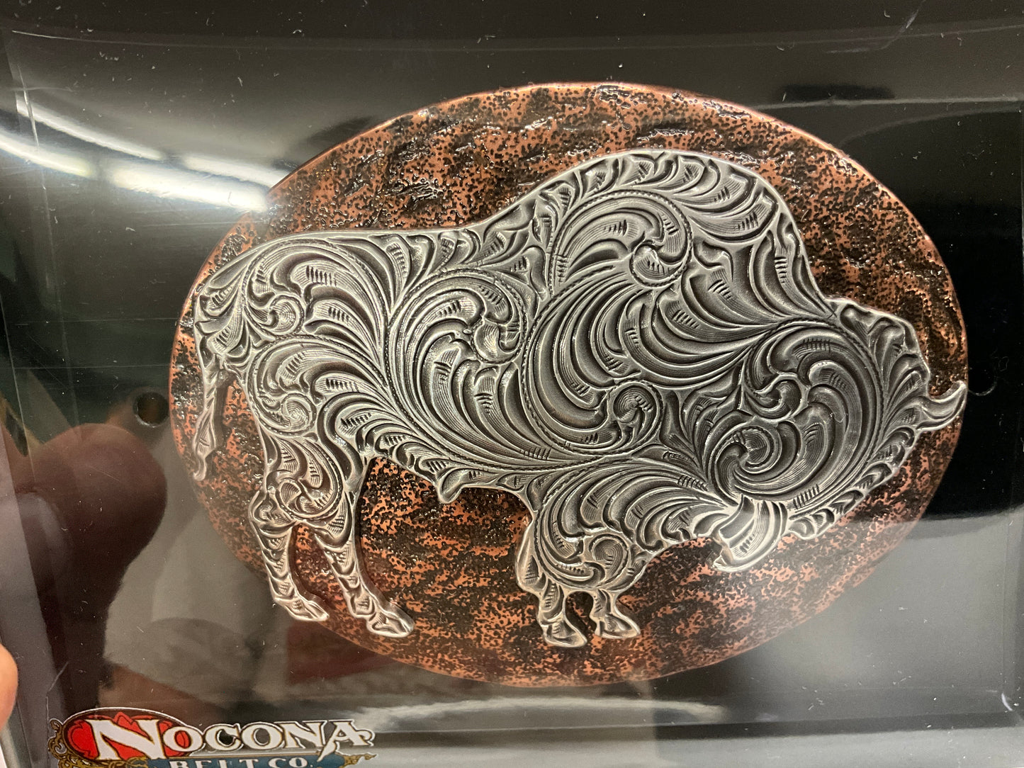 M&F- BELT BUCKLE, FANCY BUFFALO - 37712