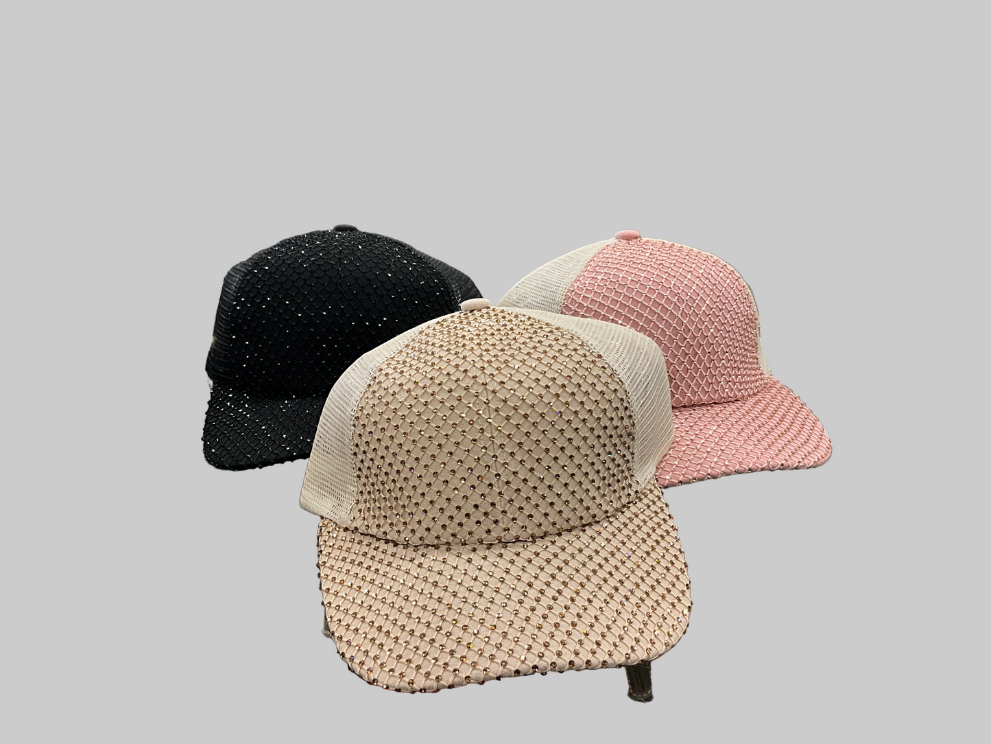 CC RHINESTONE ADORNED BALL CAP- BAB-8040