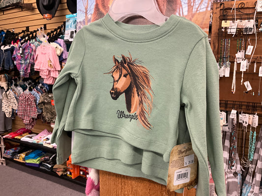 Wrangler®- BABY GIRL CROP LS TEE-112353059