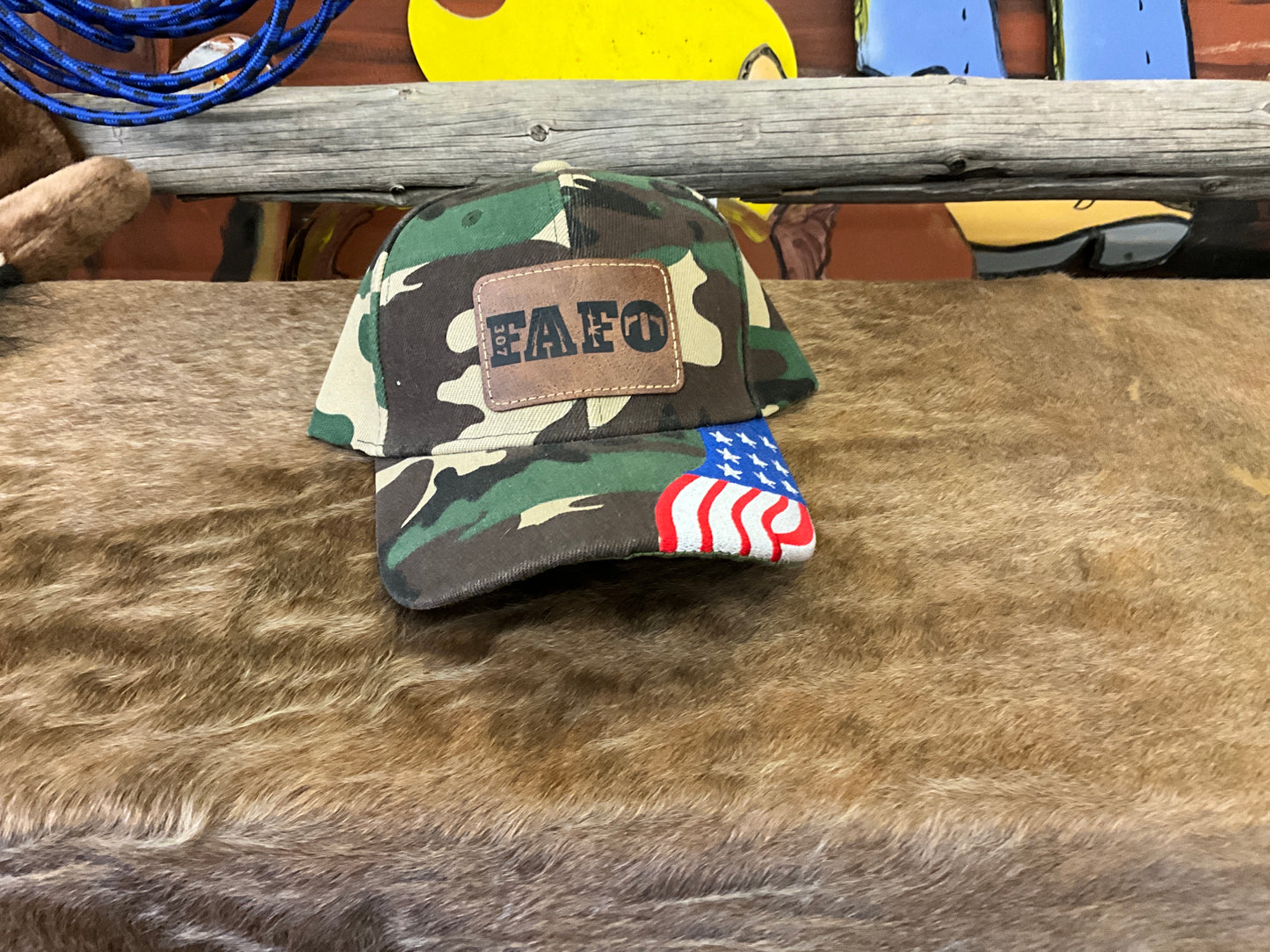 SWIFTWEAR-PATRIOTIC BASEBALL CAP-5211- 307 FAFO PATCH