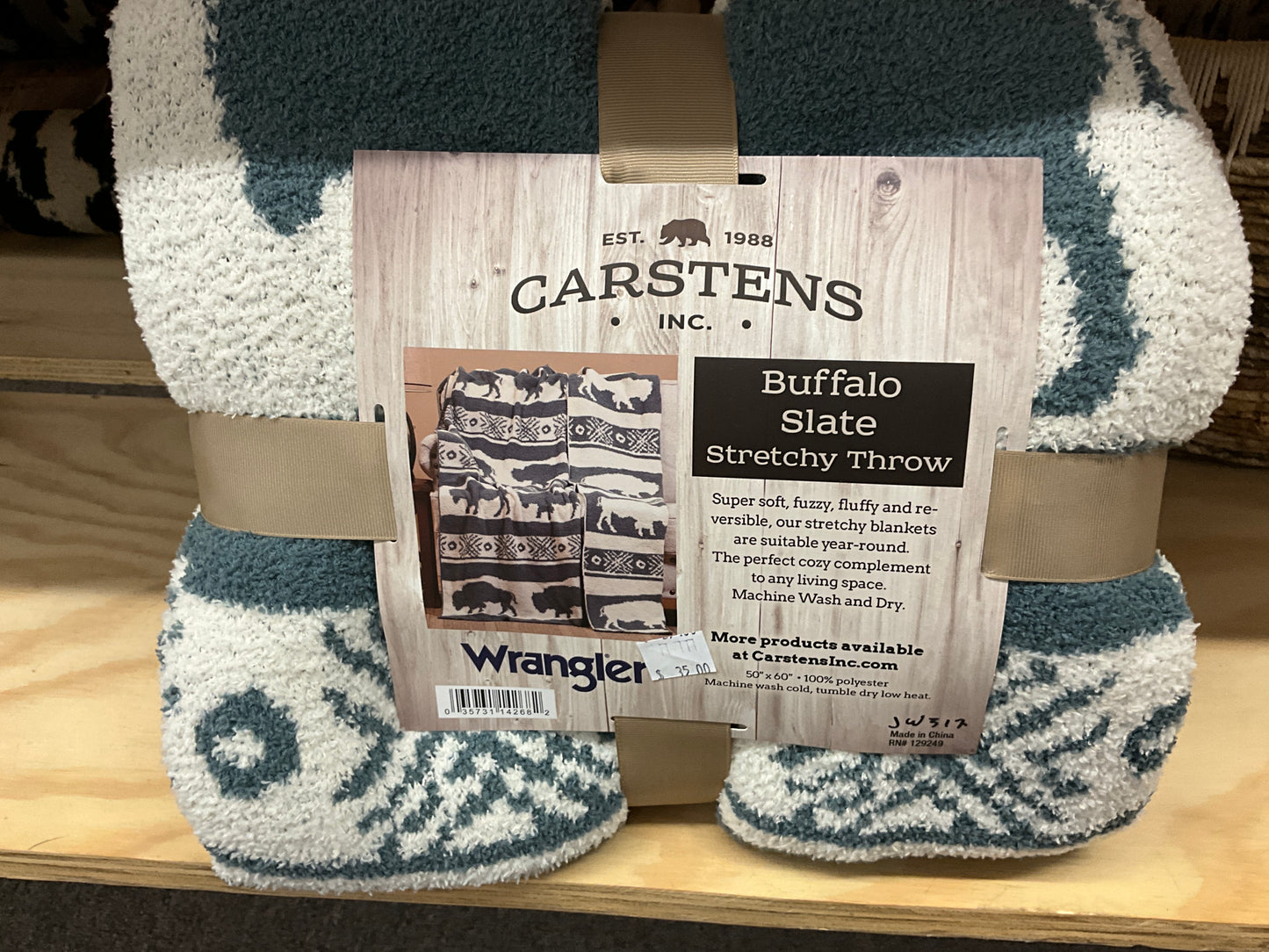 CARSTENS INC.-BUFFALO STRETCHY THROW-JW312