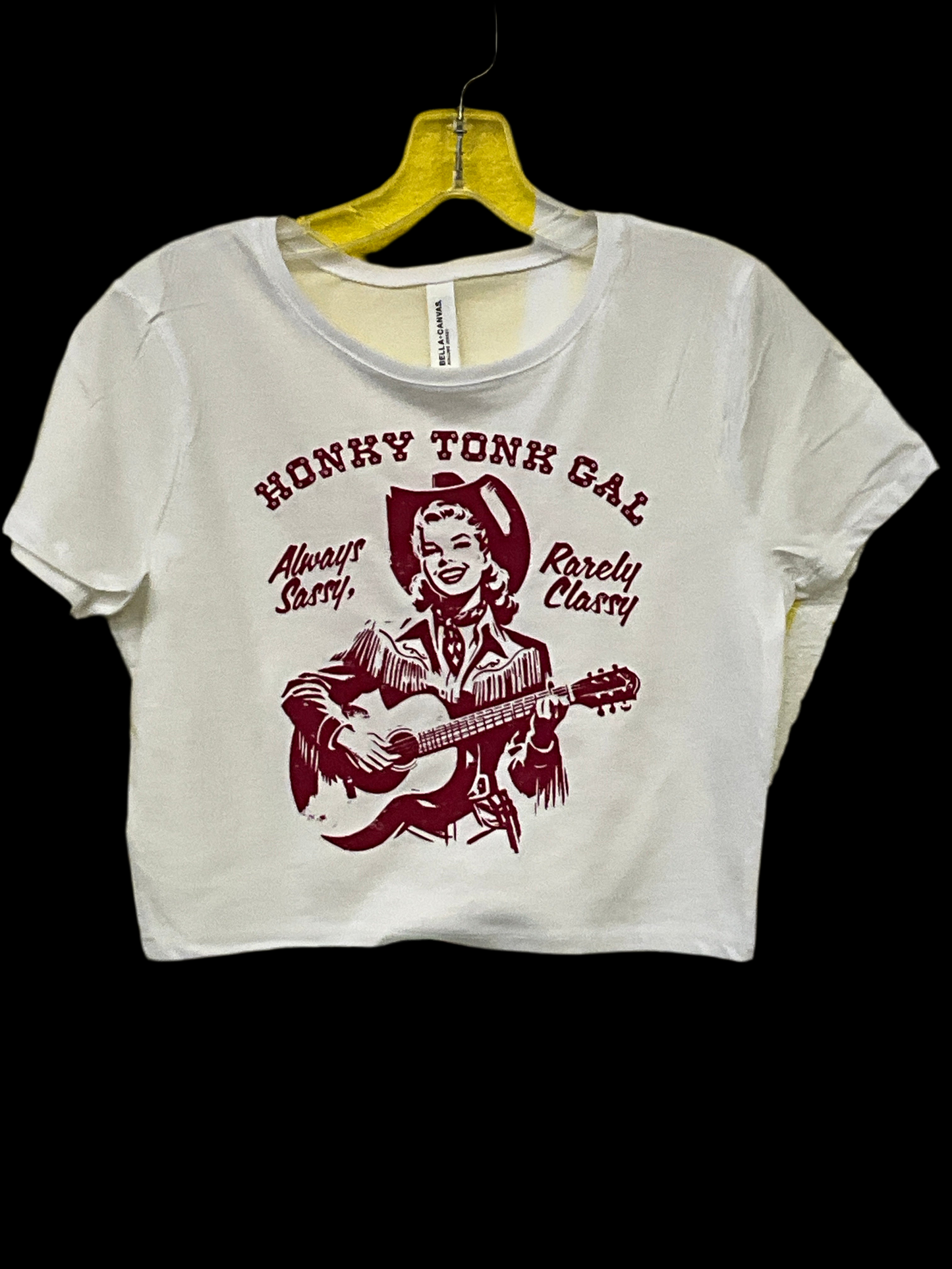 SWIFTWEAR “HONKY TONK GAL” BELLA CANVAS SS CROPPED TEE - SW-HONKYT