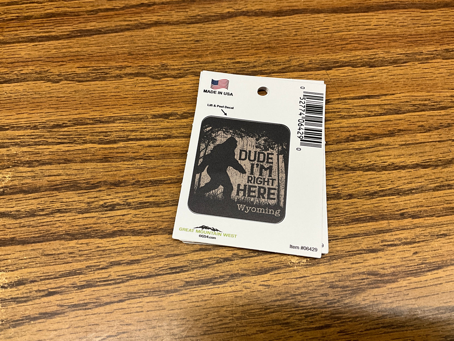 GMW- DECAL, DUDE/SQUATCH- 06429
