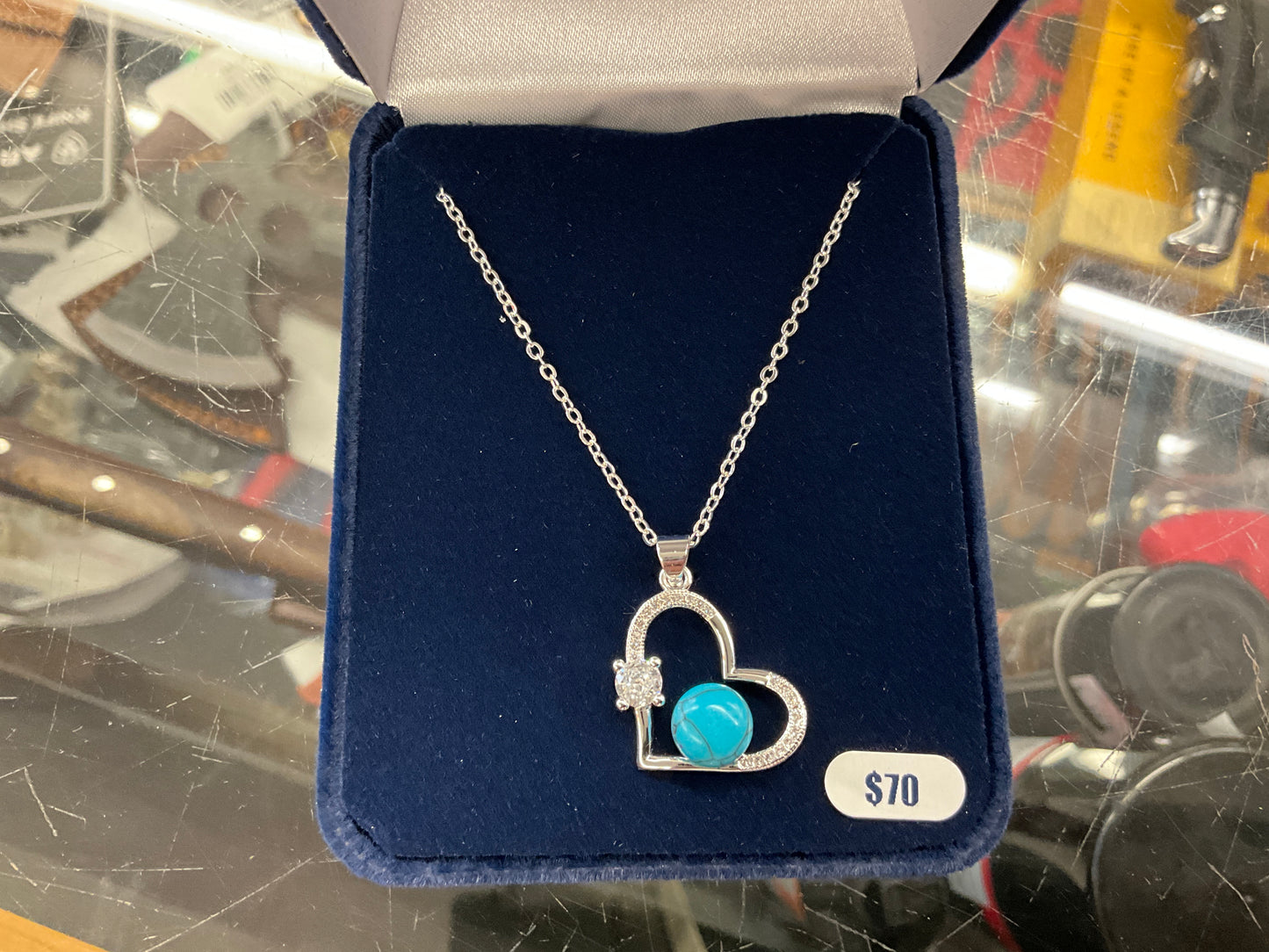 MONTANA SILVER- NECKLACE, OPEN HEART TQ PEARL- NC4501