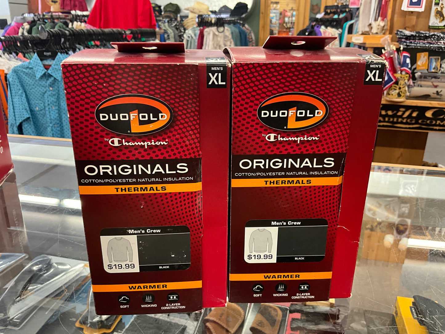 DUO-FOLD- MENS LS CREWNECK THERMAL TOP-KMW1