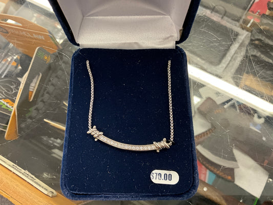 MONTANA SILVER- TIED UP CZ NECKLACE-NC5374