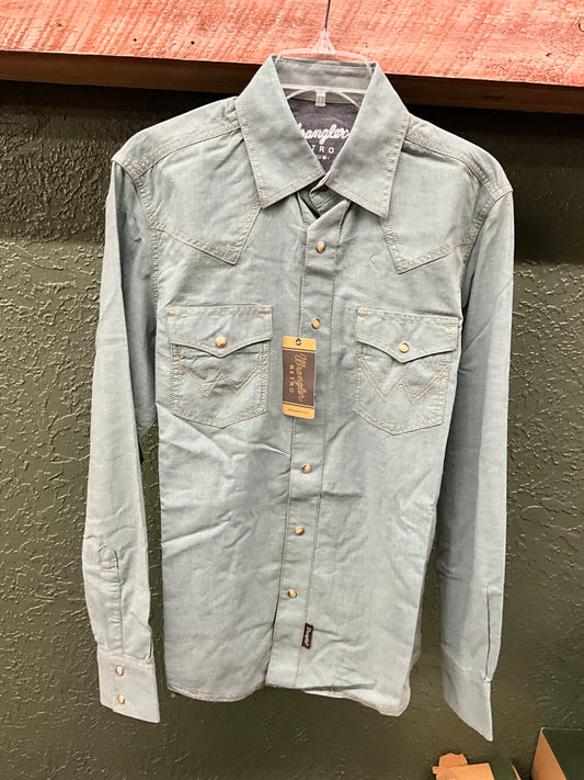 WRANGLER MENS LONG SLEEVE BUTTON UP- 112368218
