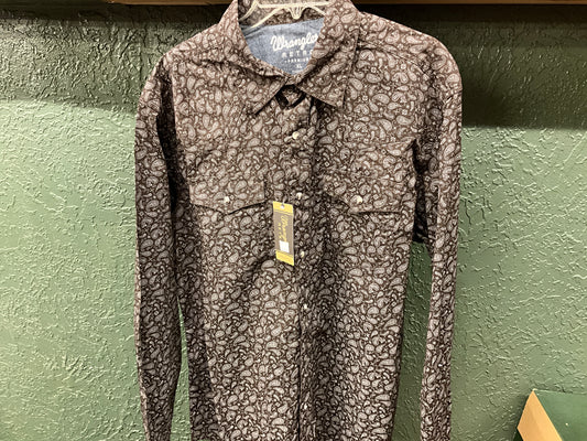WRANGLER- MENS RETRO LSS PAISLEY SHIRT-112330792