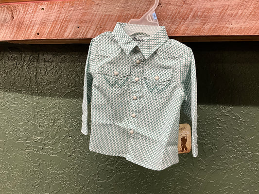 WRANGLER- BABYBOY LSS WESTERN SHIRT-112367740