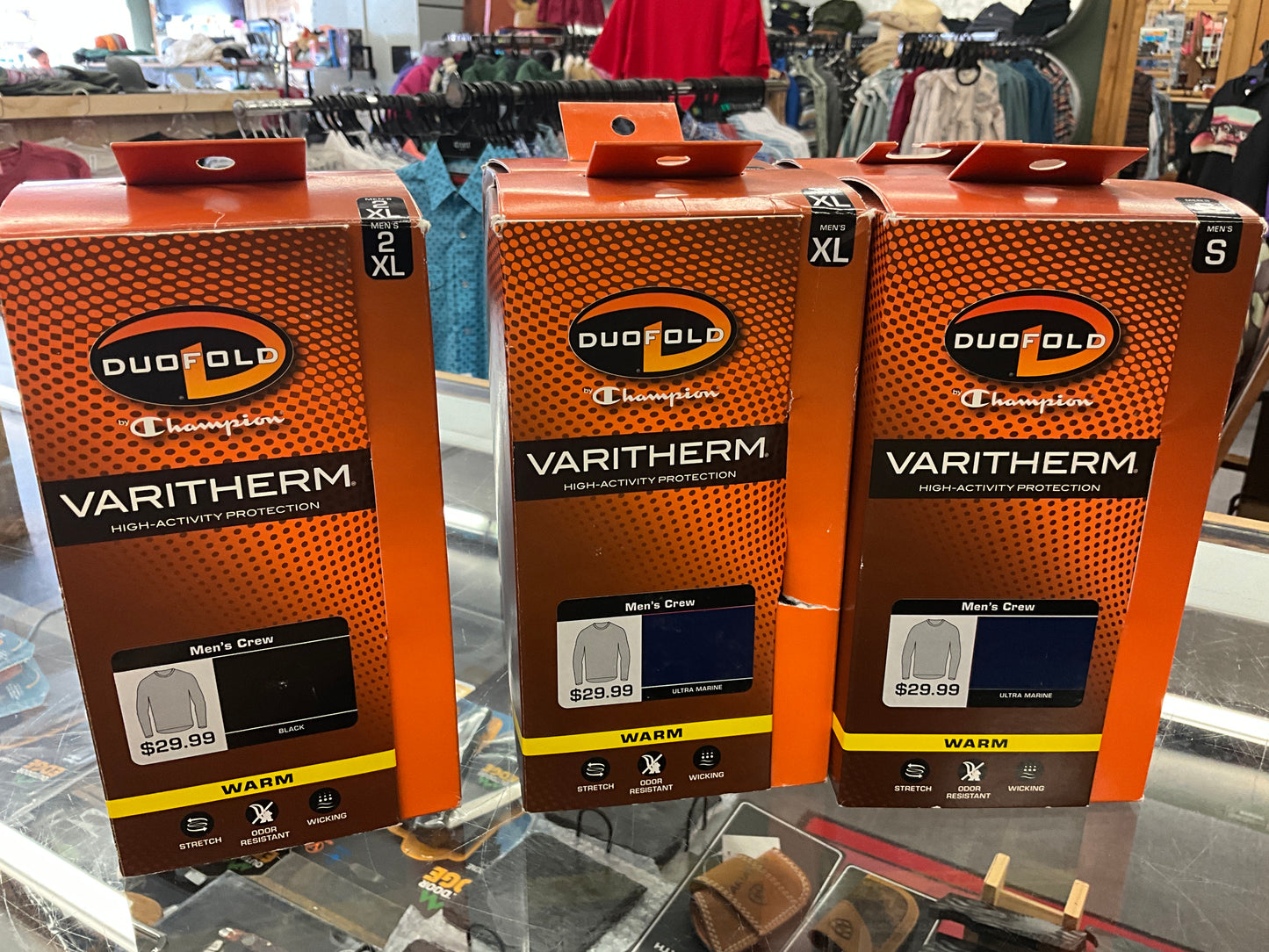 DUO-FOLD- MENS CREWNECK THERMAL TOP-KMC194P WARM