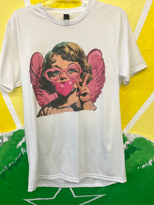 SWIFTWEAR WHITE & CUPID GRAPHIC TEE