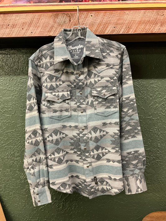 WRANGLER- MENS  LSS AZTEC SHACKET-112352868