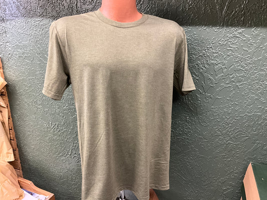 DISTRICT-PERFECT BLEND CVC SS TEE- DM108-HTR OLIVE