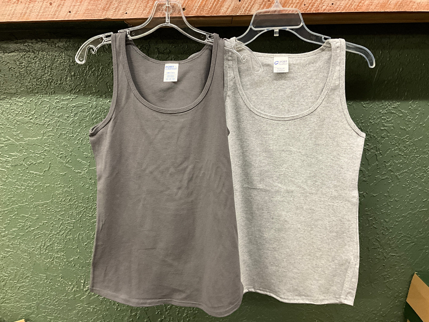 PORT/COMPANY- LADIES CORE COTTON TANK-LPC54TT, ATHLETIC HEATHER