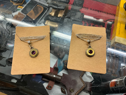 NECKLACE WITH AMETHYST IN SPENT SHELL-33435