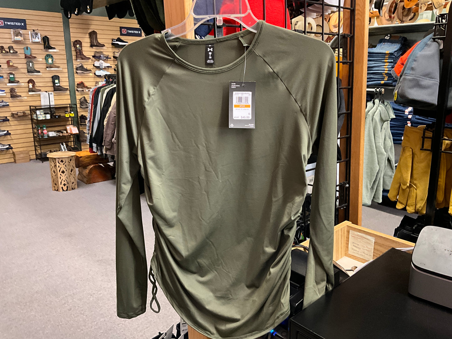 UA Womens Motion LS Longline Shirt-1379179