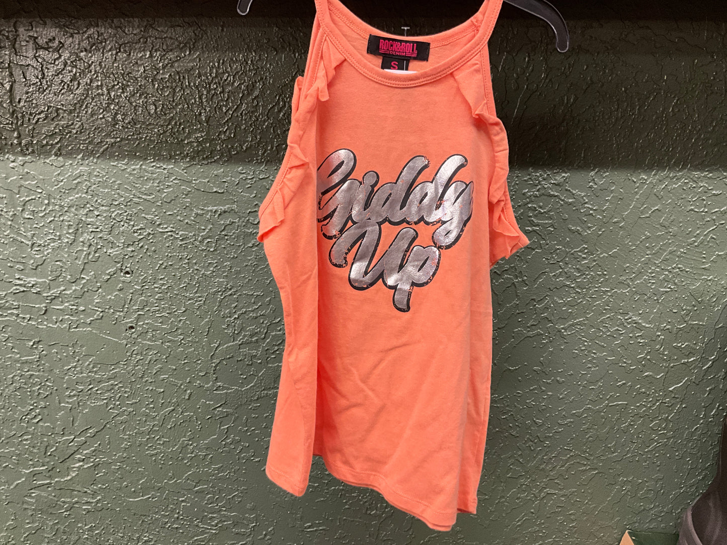 PANHANDLE SLIM-GIRLS TANK W/RUFFLE SPG STRAP SLV-BG20T04358